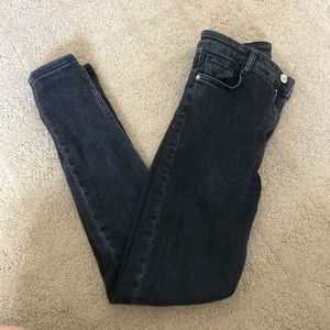 ZARA highwaisted black jeans